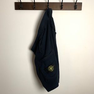 Stone Island Navy Sweat Shorts (SIZE L)